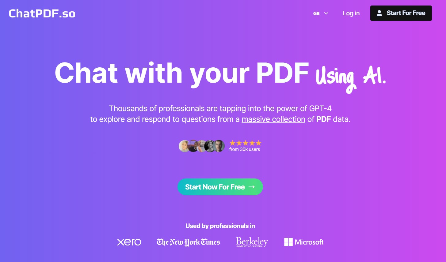 ChatPDF So Chat With Your PDF Alternative AI