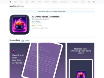 AI Dinner Recipe Generator