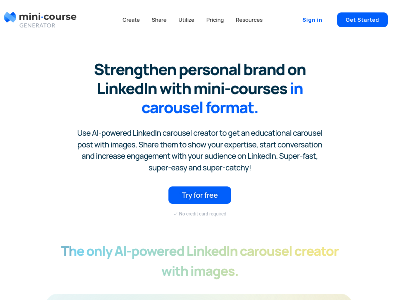 Linkedin Carousel Generator