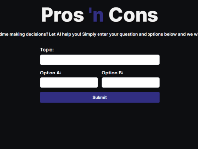 Pros ‘n Cons