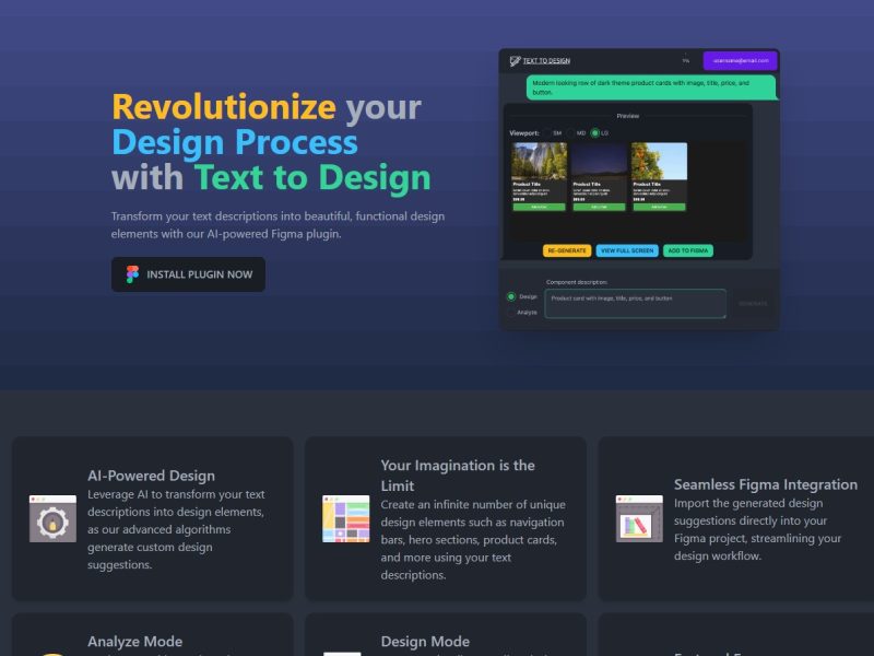 Text to Design AI for Figma