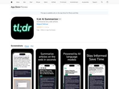 tl;dr AI Summarizer