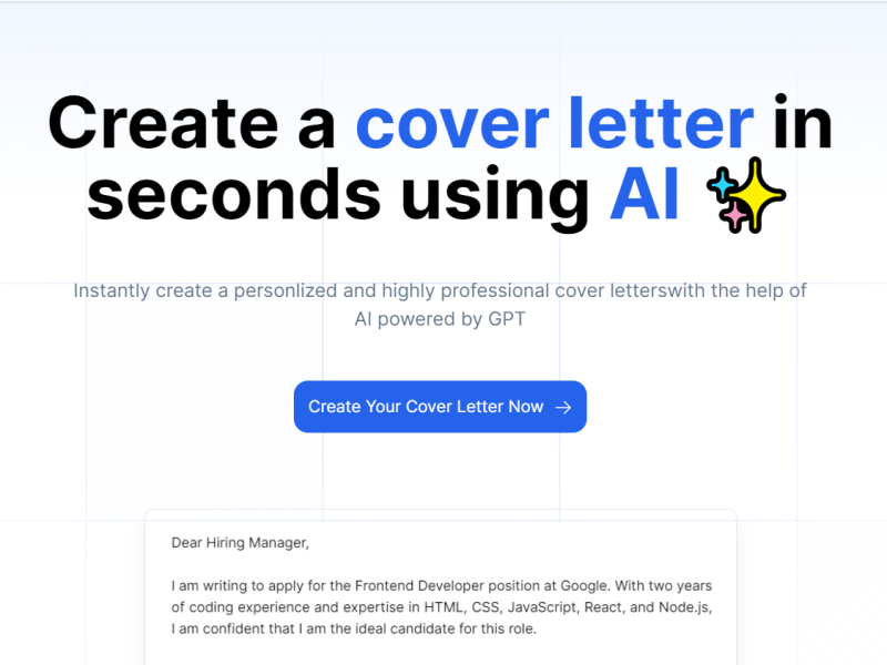 AI Cover Letter Generator