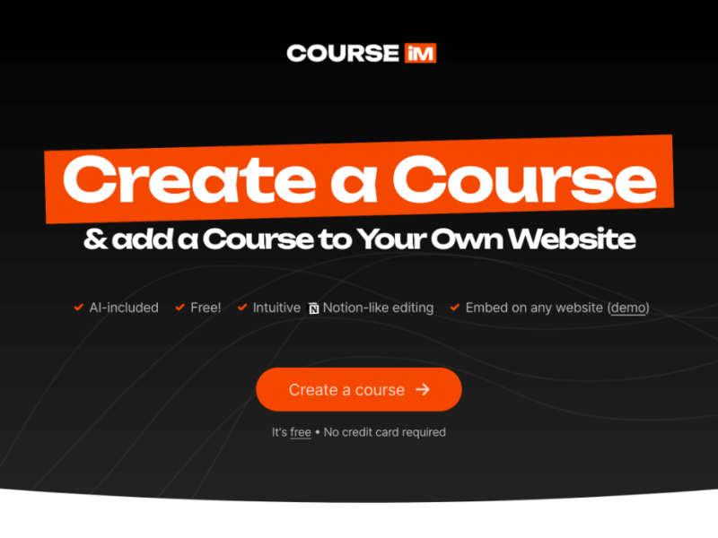 COURSE.IM - AI Course Maker