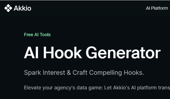 Akkio - Hook Generator