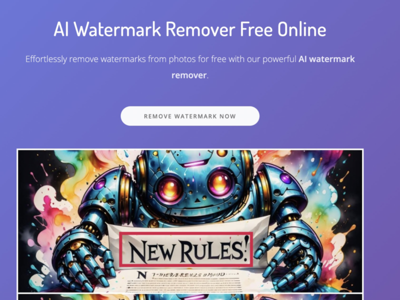 AI Watermark Remover Online for Free