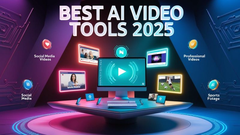 Comparison of modern AI video editing interfaces showing multiple tools in action