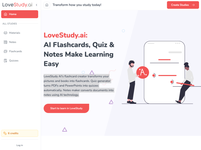 LoveStudy.ai: AI Flashcards, Quiz & Notes Make Learning Easy