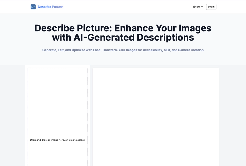 AI Image Describer | Generate Detailed Image Descriptions for SEO